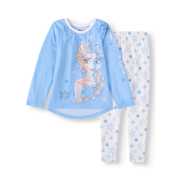 NEW Disney Frozen II Elsa Girls Pajama Set Polyester Flannel Size 4/5